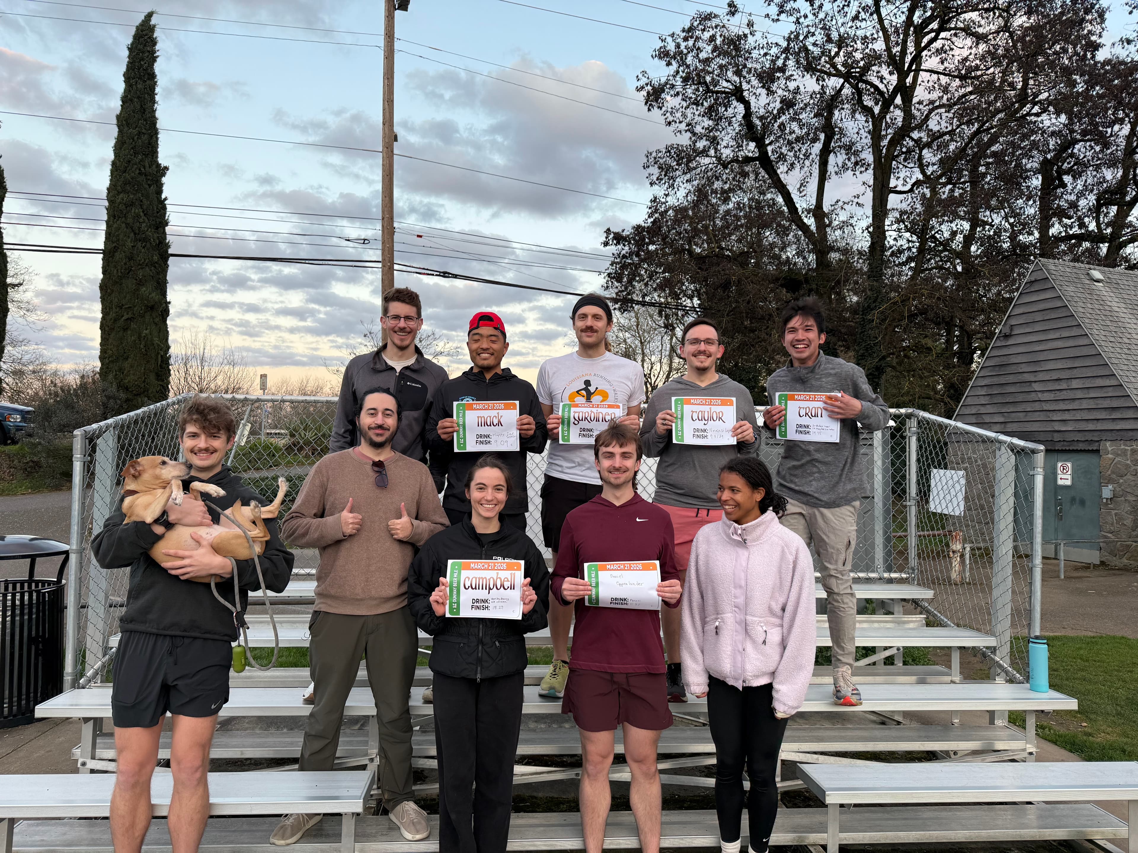 Beer mile photo